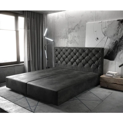 Abbildung von Boxspringgestell Dream Great 180x200 cm Mikrofaser Anthrazit Vintage