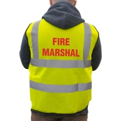 Abbildung von Supreme HRT80Y M „Fire Marshal“ Basic Sicherheitsweste mit hoher Sichtbarkeit, Medium, Gelb