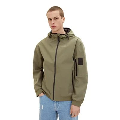 Abbildung von TOM Tailor Denim Outdoorjacke, Herren, Größe: Large, Dusty olive green