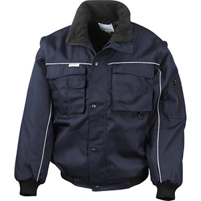 Abbildung von Result Ergebnis re71 a Work Guard Zip Sleeve schwere Pilot Jacke Small Navy/Navy