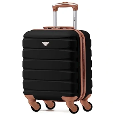 Abbildung von Flight Knight Leichte 4 Rad ABS Hartschalenkoffer, Handgepack, zugelassen fur Fluggesellschaften, einschließlich British Airways, und maximale große easyJet, Handgepacktasche 56x45x25 cm
