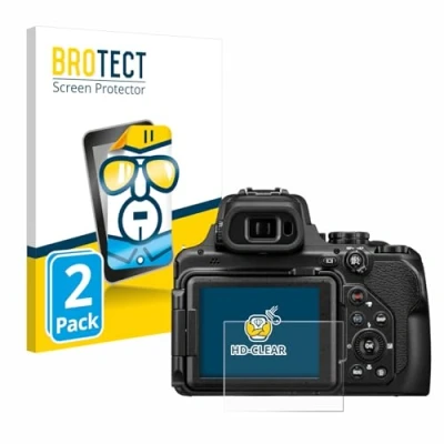 Abbildung von BROTECT (2 Stück Schutzfolie für Nikon Coolpix P1100 Displayschutz Folie Ultra Klar