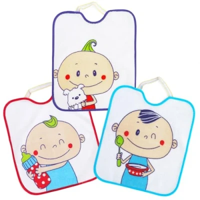 Abbildung von Ti TIN 3er Pack Wasserdichte, Frottee Babylätzchen Lätzchen für Babys und Kleinkinder ab 1 Jahr mit Elastischem Verschluss, Leicht zu Reinigen 100% Polyester