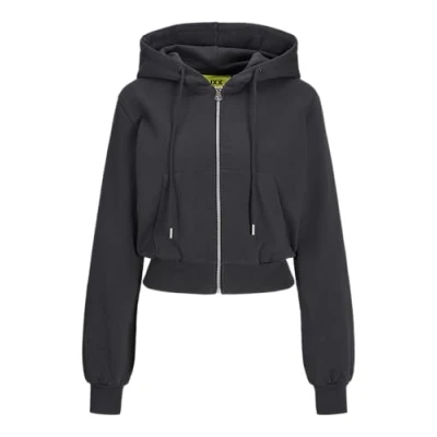 Abbildung von JJXX Jxpalma Short Hoddie Sweatjacke, Damen, Größe: Large, Phantom
