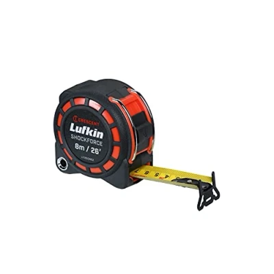 Abbildung von Lufkin Crescent L1125CME2 3cm/1 3/16 x 8m/26&#039; Shockforce Doppelseitiges Maßband, 30 Meter Fall Getestet Version mit Gelber Klinge