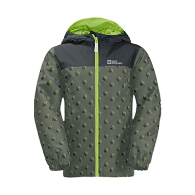 Abbildung von Jack Wolfskin Rainbow PAW K Outdoorjacke für Kinder, Größe: 92, Thyme green all over