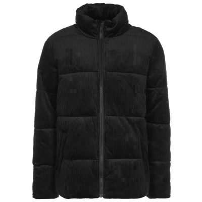 Abbildung von Urban Classics Herren Boxy Corduroy Puffer Jacket Jacken, Black, L