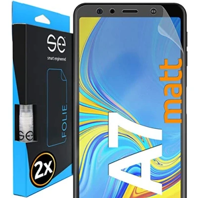 Abbildung von smart engineered [2 Stück] Entspiegelte 3D Schutzfolien kompatibel mit Samsung Galaxy A7, hüllenfreundliche Matte Displayschutz Folie, Schutz vor Schmutz und Kratzern, kein Schutzglas