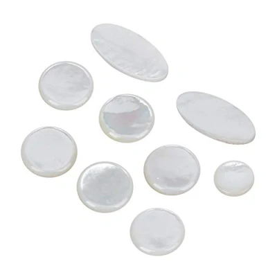 Abbildung von 9 Stück/Set Sax Key Button Inlays, Fingertaste für Alto/Tenor/Sopran Saxophon Teile Zubehör