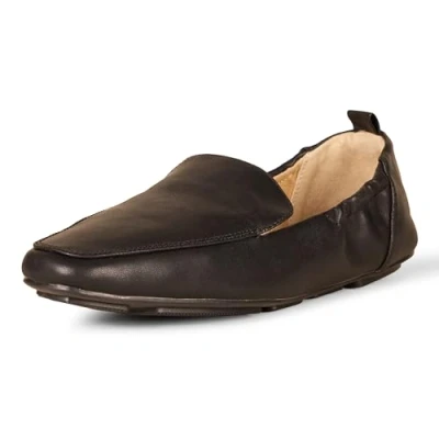 Abbildung von Amazon Essentials Damen Weicher Loafer mit quadratischer Spitze, Schwarz Kunstleder, 43 EU