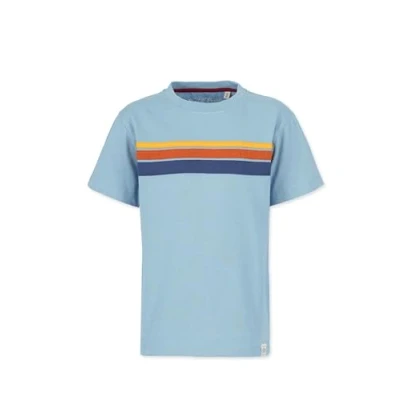 Abbildung von Band of Rascals 70TH Stripes Tshirt print für Kinder, Größe: 164, Arctic blue
