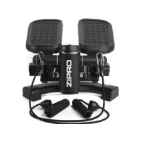 Abbildung von Zipro Roam Stepper Mini Fitnessgerät inkl. LCD Trainingscomputer mit vielen Funktionen Fitnesstraining für Zuhause Heimtrainer Swingstepper Bein und Po Training verschleißfrei 5942617 Schwarz
