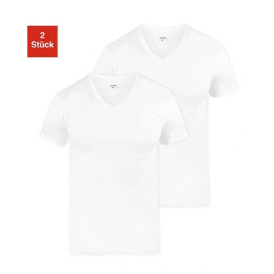 Abbildung von Snocks Vausschnitt 3 PACK Unterhemd/shirt, Herren, Größe: Small, Weiß