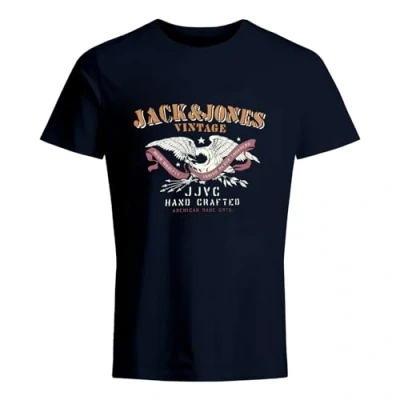 Abbildung von Jack &amp; Jones Print Shirt T Crew Neck mit großem Markenprint
