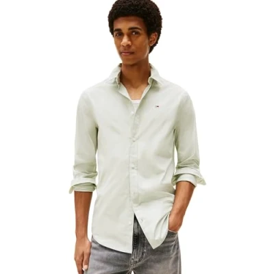 Abbildung von Tommy Jeans Original Shirt Hemd, Herren, Größe: 52, Misty sage