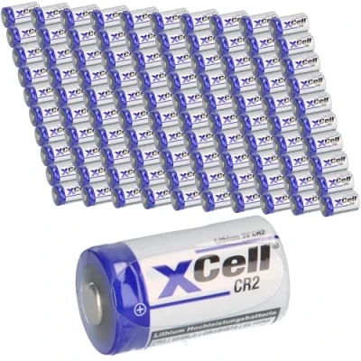 Abbildung von 100x CR2 Hochleistungs Fotobatterie Lithium Batterie 3V 850mAh CR15H CR15H270 CR17355 DLCR2 AKKUman Set (100er)