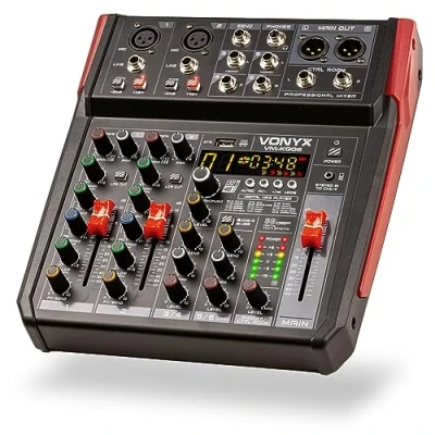 Abbildung von Vonyx VM KG08 8 Kanal Mischpult mit Bluetooth, DSP, USB Audio Interface, etc.