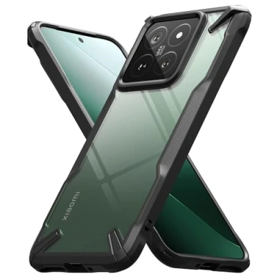 Abbildung von Ringke Fusion X Case Kompatibel mit Xiaomi 14 Hülle, Strapazierfähiger TPU Stoßfänger Anti Kratzt PC Rückseite Handyhülle für Black