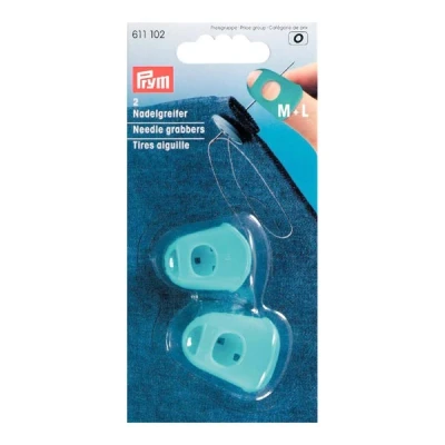 Abbildung von Prym 611102 Nagelgreifer, Silikon, Türkis, Größe M und L, 2 Stück
