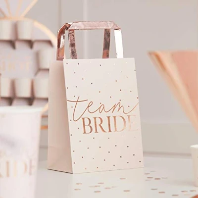 Abbildung von Ginger Ray Papiertüten für Junggesellinnenabschied, Team, Braut, Hochzeit, 5 Stück