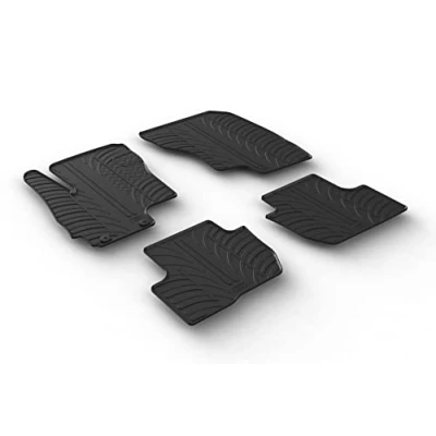 Abbildung von Gledring 0363 Fußmattensatz Gummi vorne und hinten 4 schwarz 750mm 550mm MITSUBISHI: OUTLANDER 3