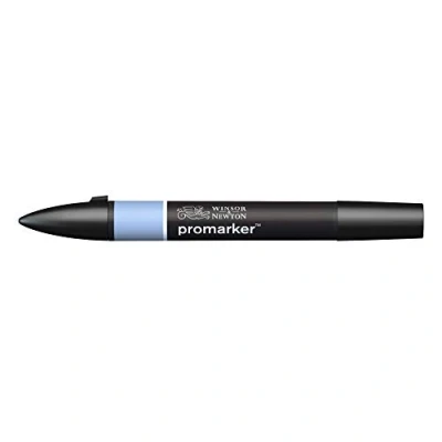 Abbildung von Winsor &amp; Newton &quot; ProMarker 0203238 Professioneller Layoutmarker 2 Spitzen, fein breit für Zeichnungen, Design Layouts Kornblume