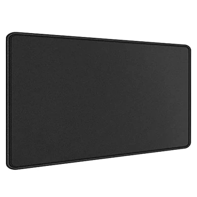 Abbildung von Hosimoln Gaming Mausmatte, Large Mouse Pad Größe 70x30CM Dicke3MM, Premium strukturiertes rutschfestes und wasserdichtes Computer Mousepad mit genähten Kanten für Gaming/Office/Home 70x30 Black