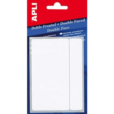 Abbildung von APLI 2562 Etiketten Doppelte Front Weiß 8 x 12 mm