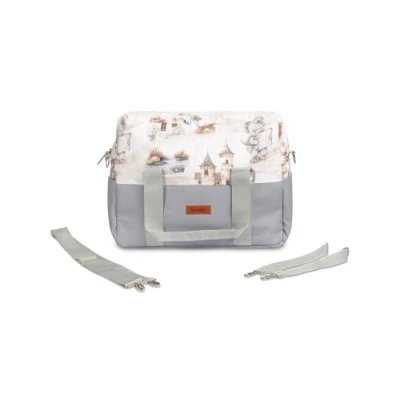 Abbildung von SENSILLO Wickeltasche Kinderwagen Organizer Kinderwagentasche mit Reißverschluss, Kinderwagenbefestigung, kurzen Griffen und langem Schulterriemen 43x30x13 cm Denim