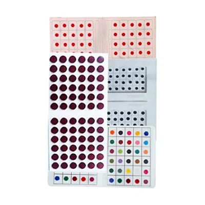 Abbildung von SANGAM Bindi Multi Pack indische Puja Artikel für Frauen indischer Tika Schmuck täglicher Gebrauch Mischungsgröße Stirn Tilak Hindu runder Tattoo Aufkleber Punkte Hochzeit Tikka
