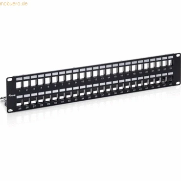 Abbildung von Digital data communication equip 48 Port Keystone Patchpanel Cat.6 ges