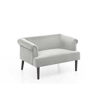 Abbildung von ATLANTIC home collection 1,5 Sitzer &quot;Charlie&quot;, XXL Sessel mit Samtveloursbezug, Wellenunterfederung