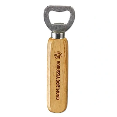 Abbildung von Borussia Dortmund Unisex Bvb flaskeåbner med træhåndtag Flaschen ffner, holz,grau, 10cm EU