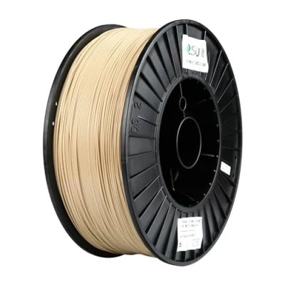 Abbildung von eSUN PLA+ Filament 1.75mm, 3D Drucker PLA Plus, Maßgenauigkeit +/ 0.03mm, 3kg Spule (6.6 LBS) Druck für Drucker, Weißer Knochen