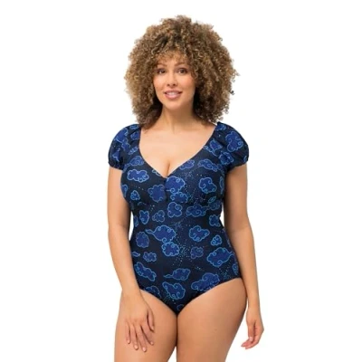 Abbildung von Ulla Popken Cloud Badeanzug, Damen, Größe: 46, Navy blue