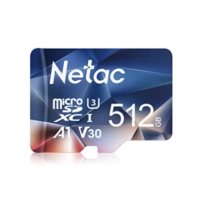 Abbildung von Netac 512GB Speicherkarte，Micro SD Karte(A1, U1, C10, V10, FHD, 600X), TF Memory Card UHS I bis zu 90/10 MB/s(R/W) für Kameras, Dashcam, Switch und Smartphones
