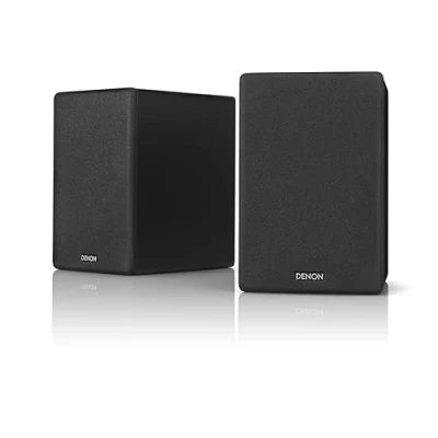 Abbildung von Denon SCN10 Lautsprecher, Zwei Wege HiFi Lautsprecher für TV Soundsystem, 2 x 65 W, kompatibel mit Empfängern und Verstärkern, elegantes Design, Schwarz SCN10BKEM