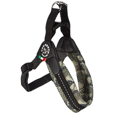 Abbildung von Tre Ponti Easy Fit Soft Mesh Camouflage Click Verschluss + Verstellbarer Bauchgurt Grau Reflektierende Naht Gr. 1,5