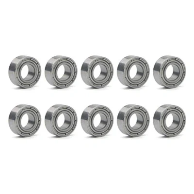 Abbildung von Unxuey 10 Stück 5x10x4 mm Miniatur Stahl Rillenkugellager Skateboardlager MR105ZZ L 1050ZZ 10St