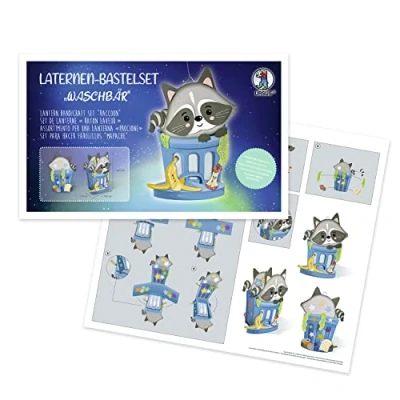 Abbildung von URSUS Ludwig Bähr Umzugslaterne Laternen Bastelset &quot;Waschbär&quot;