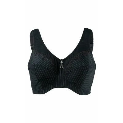 Abbildung von Ulla Popken Damen Entlastungs BH, ohne Bügel, Strassanhänger, Cup C G BRA, schwarz, 105C