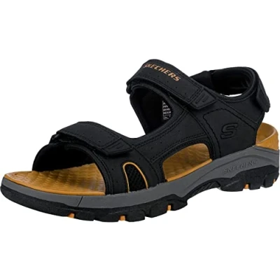 Abbildung von Skechers Herren Tresmen Hirano outdoor sandals, Black Synthetic, 43 EU