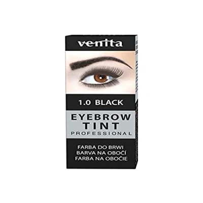 Abbildung von Venita Professional Eyebrow Tint Augenbrauenfärbemittel, 1.0 Black, 15 ml