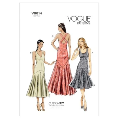 Abbildung von Vogue Patterns V8814 Size E5 14 16 18 20 22 Misses&#039; Dress
