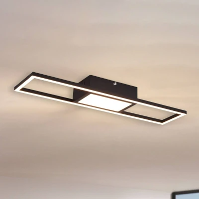 Abbildung von TRIO Leuchten LED Deckenleuchte Rigido, CCT über Fernbedienung, Memoryfunktion, fest integriert, Farbwechsler, Deckenlampe mit Fernbedienung dimmbar Lichtfarbe einstellbar Memory