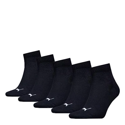 Abbildung von Puma Unisex Plain Sneaker Trainer (5 Pack) Socks, Schwarz, 39 42 EU