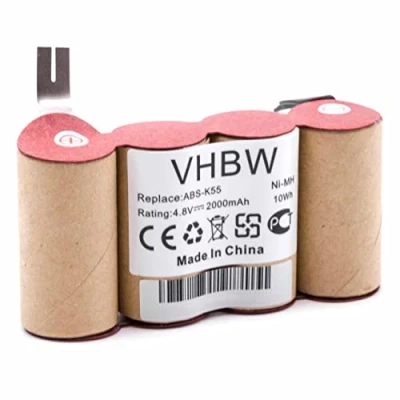 Abbildung von vhbw passend für Kärcher K85, K50 Staubsauger / Haushalt (2000 Akku NiMH 2000 mAh (4,8 V)
