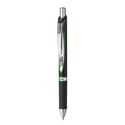 Abbildung von Pentel BLP77 DX Energel Document mit Druckmechanik, wasserfeste, lichtechte Tinte. dokumentenecht nach ISO 27668 2, 12 Stück, Grün