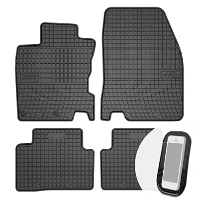 Abbildung von Gummimatten Auto Fußmatten Gummi Automatten Passgenau 4 teilig Set passend für Nissan Qashqai 2 II 2013 2018