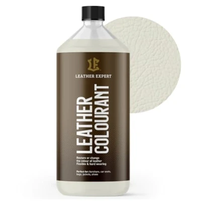 Abbildung von Sehr Deckend Wasser Lederfarbe Elfenbein 1L Leather Paint für Natur und ÖkoLeder Dye Ohne Alkohol alle Lederaccessoires Reißt oder Blättert Nicht ab